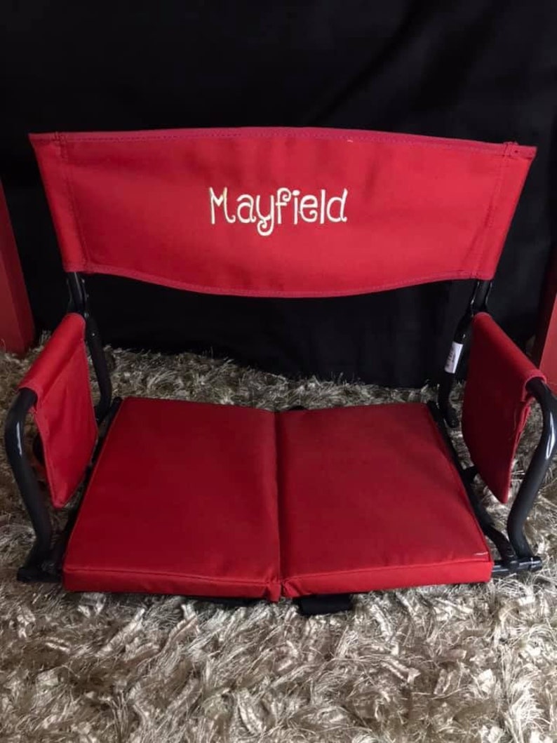 Personalized Stadium Seats With Embroiderymonogrammed Etsy