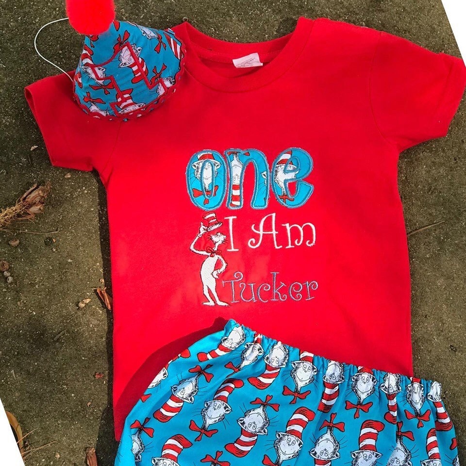 Dr. Seuss Smash Cake Outfitsmash Cake Cat in the Hat Etsy