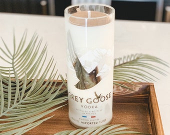 Grey Goose Recycled Bottle Candle