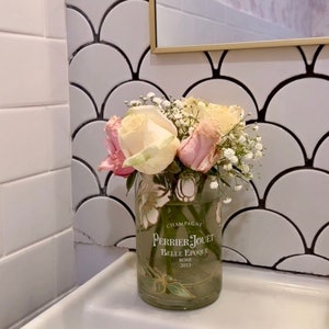 Perrier Jouet (PJ) Floral Vase - Recycled Bottle