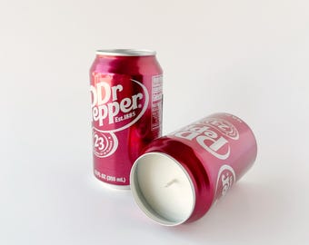 Dr Pepper Recycled Can Candle