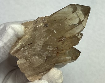 NATURAL Large Rare Congo Kundalini Citrine Lightbrary Quartz Crystal Phantom Point