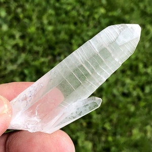 2 3/8&#39;&#39; NATURAL Frosty Colombian Lemurian Quartz Crystal Point from La Belleza Mine, Santander Dept., Colombia