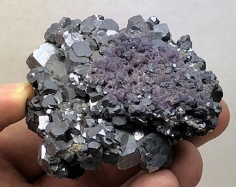 Very Rare Galena with Fluorite__Denton Mine , Hardin Co., IL
