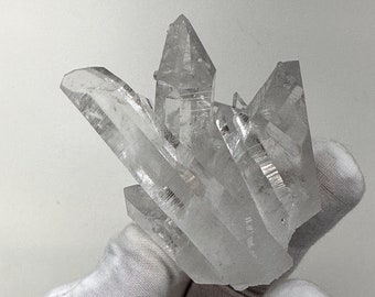 Incredible Clear Record Keeper Display___Large Arkansas Quartz Crystal Cluster