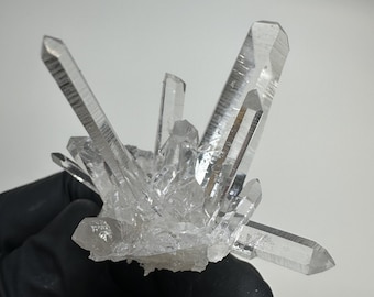 Incredible Optical Clear Display___Large Arkansas Quartz Crystal Cluster