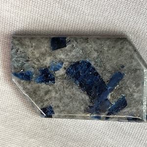 RARE ( 98 ct. ) Polished Lazulite Designer Cabochon from Graves Mountain, Lincoln County, GA