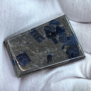 RARE ( 177.5 ct. ) Polished Lazulite Designer Cabochon from Graves Mountain, Lincoln County, GA