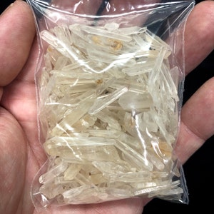 100 GRAMS NATURAL Clear Quartz Crystal Jewelry Points