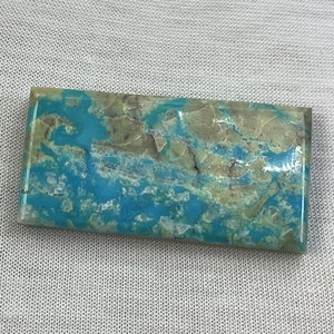 RARE ( 69 Carats ) Mona Lisa Mine Turquoise Cabochon , Polk County , Arkansas