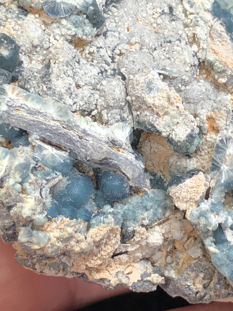 Video/_/_Incredible Luster/_/_/_Large VERY RARE BLUE Wavellite Specimen from Arkansas