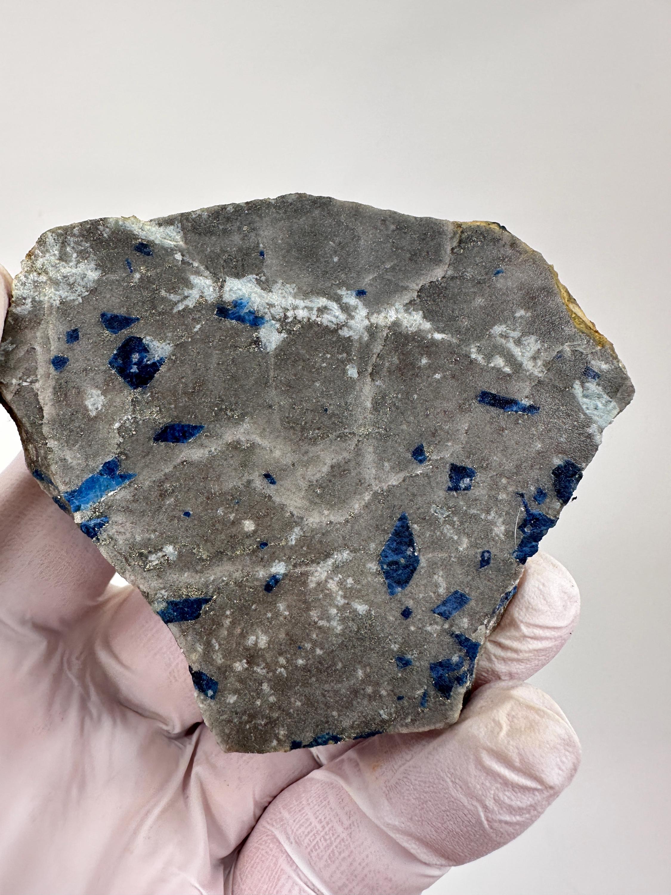 Matrix Slab RARE ( 84 Grams ) Premium Lazulite in Matrix Slab From Graves Mountain ...