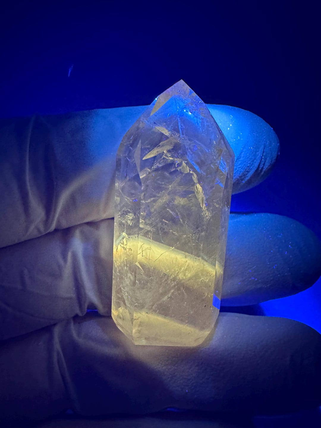 Amethyst Wave RARE Amethyst Powellite Long-wave UV Phantom Crystal Point__bahia ...