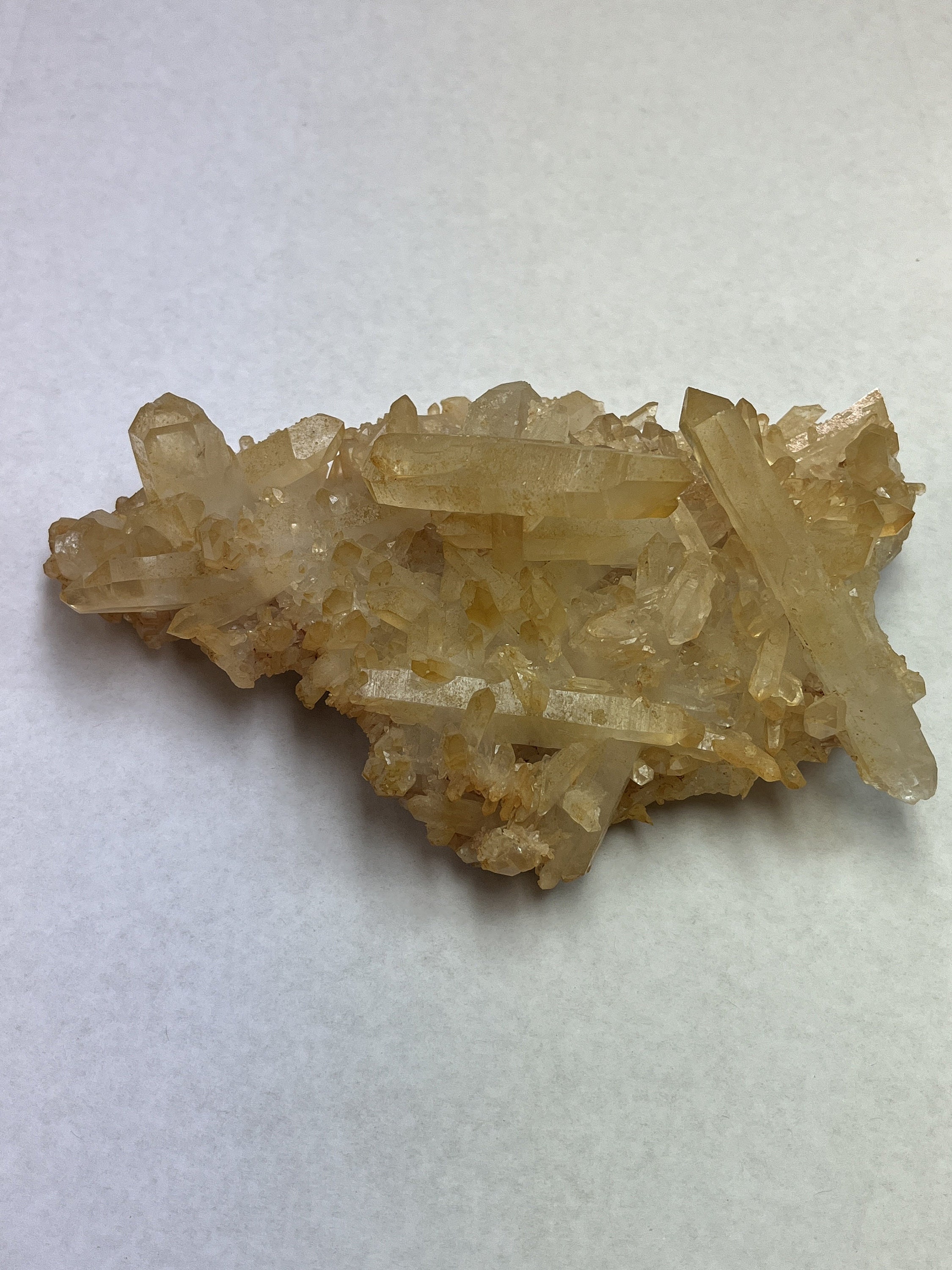 Exceptionalhuge Rare Clear Golden Healer Arkansas Quartz Crystal Cluster