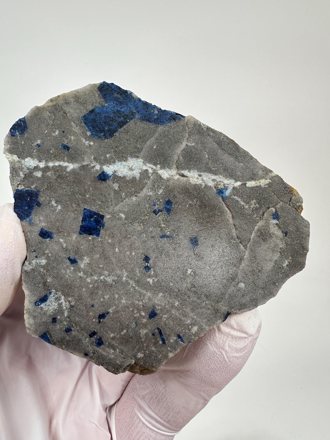 Matrix Slab RARE ( 84 Grams ) Premium Lazulite in Matrix Slab From Graves Mountain ...