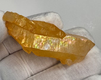 Incredible Rainbows___Beautiful Natural Solaris Arkansas Quartz Crystal Oddity Point