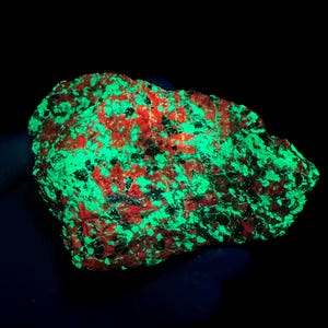 Afterglow__Highly FLUORESCENT___Rare Franklinite / Willemite Specimen from Franklin, N.J.