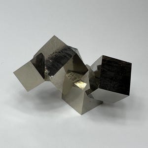 LARGE Lustrous Rare Entwined Interlocking Pyrite Cube Cluster___Navajun Mine , Spain