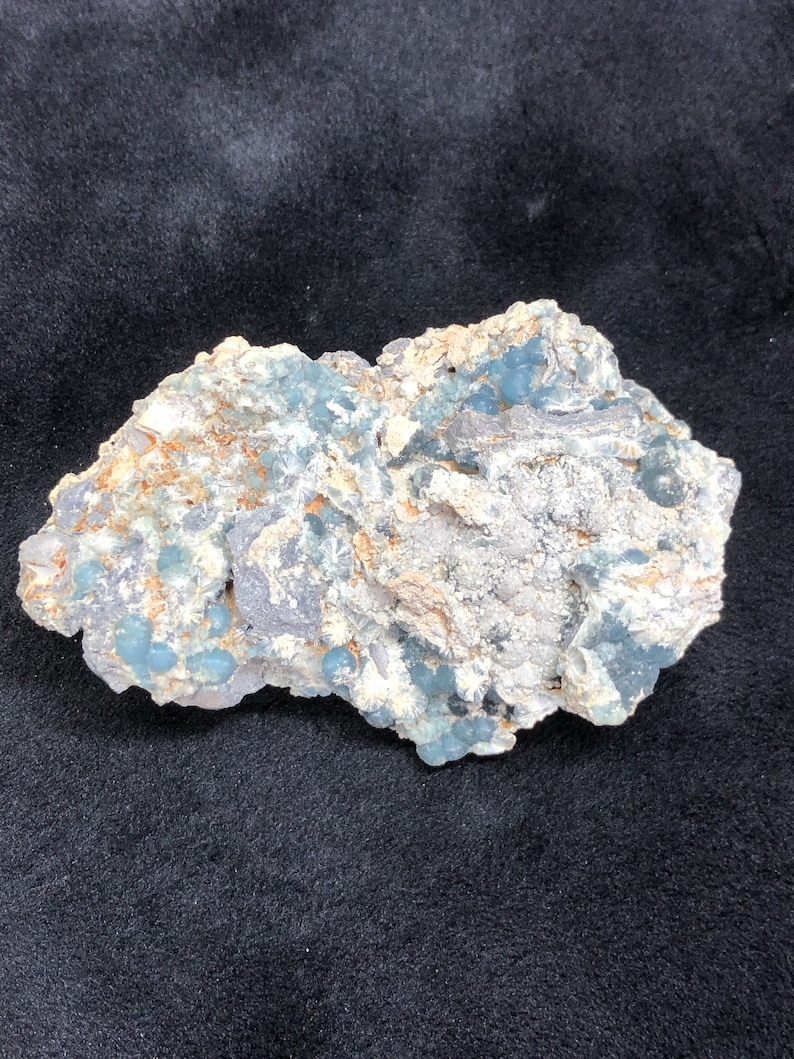 Video/_/_Incredible Luster/_/_/_Large VERY RARE BLUE Wavellite Specimen from Arkansas