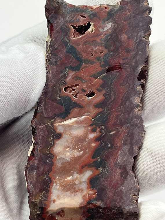NEW FIND___( 40.7 Gram) Idaho Wildfire Sunset Jasper - Agate Slab