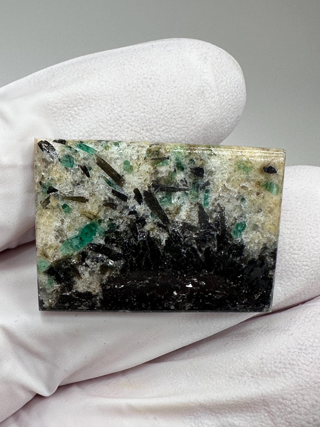 RARE ( 41.5 Ct. ) Emerald in Matrix Designer Cabochon From Crabtree ...