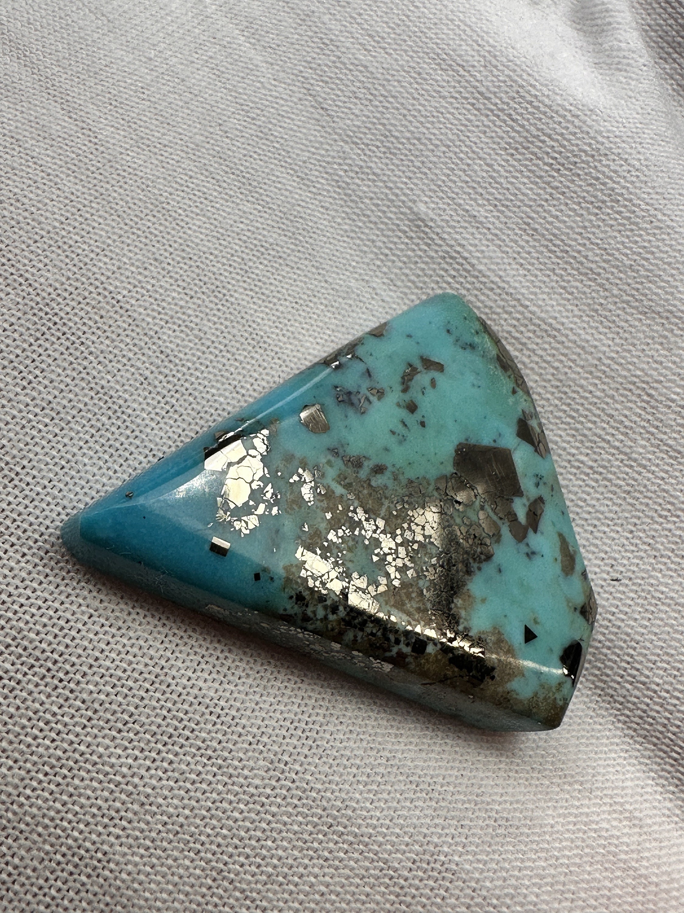 RARE ( 44.5 Carats ) High End Morenci Turquoise Cabochon , Morenci ...