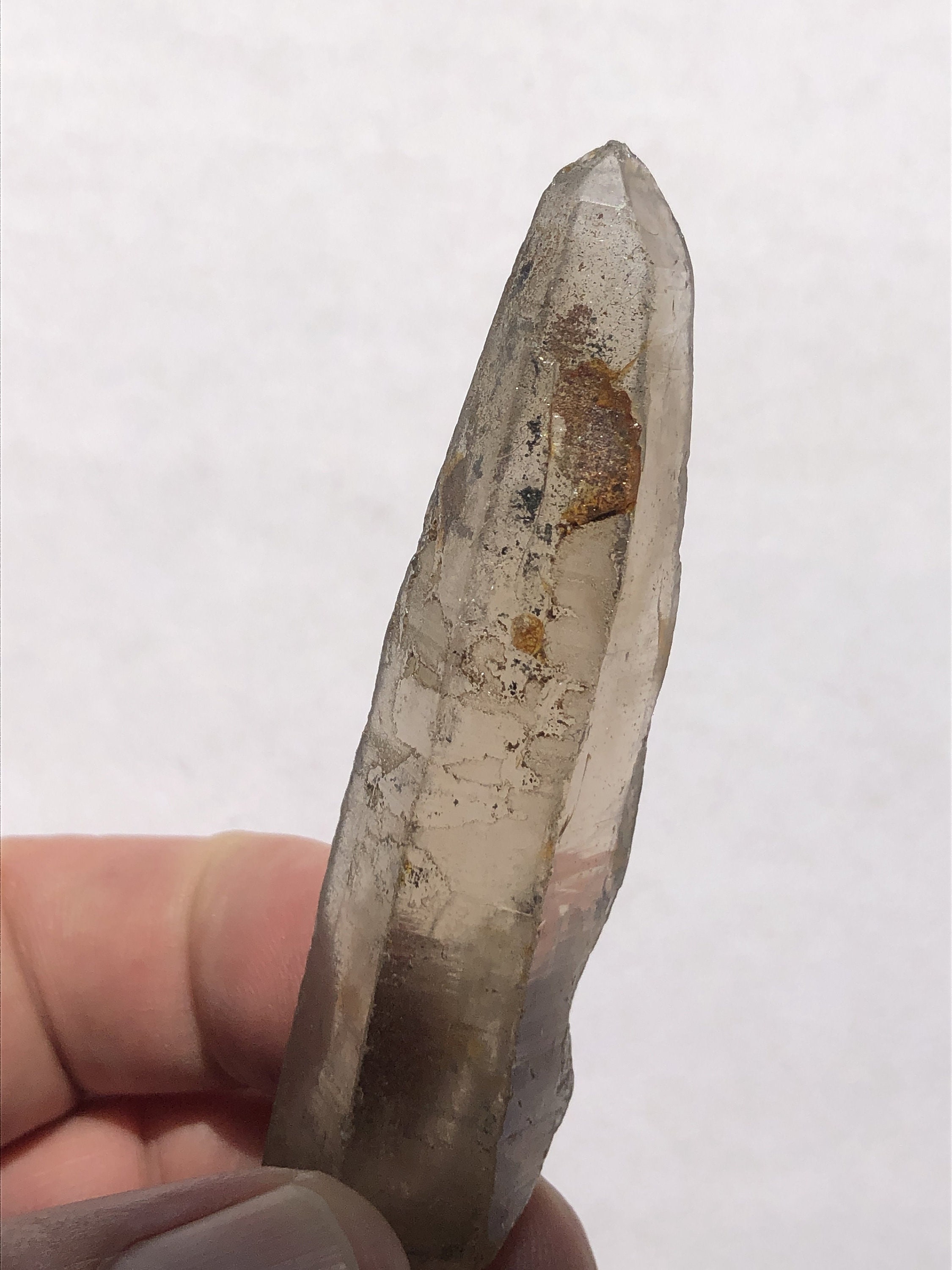 3 3/8 インチ ラージ スモーキー レムリアン クォーツ クリスタル