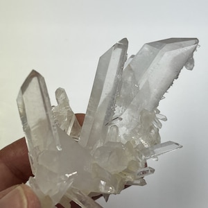 OPTICAL CLEAR__Incredible High End Display___LARGE Arkansas Quartz Crystal Cluster