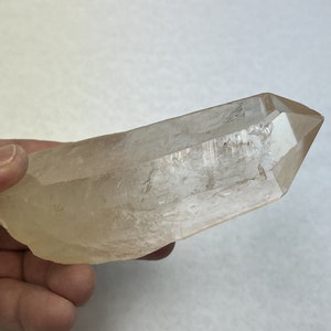 5 1/8&#39;&#39; Tall GOLDEN Lemurian Seed Quartz Crystal Point__Serra do Cabral Mtns. , Brazil