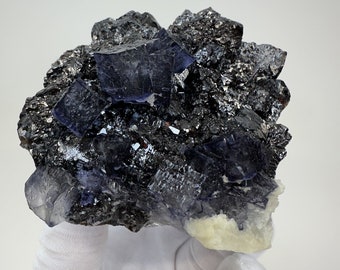 LARGE Clear Elmwood Mine Fluorite with Sphalerite Specimen--Carthage, Smith County, Tennessee