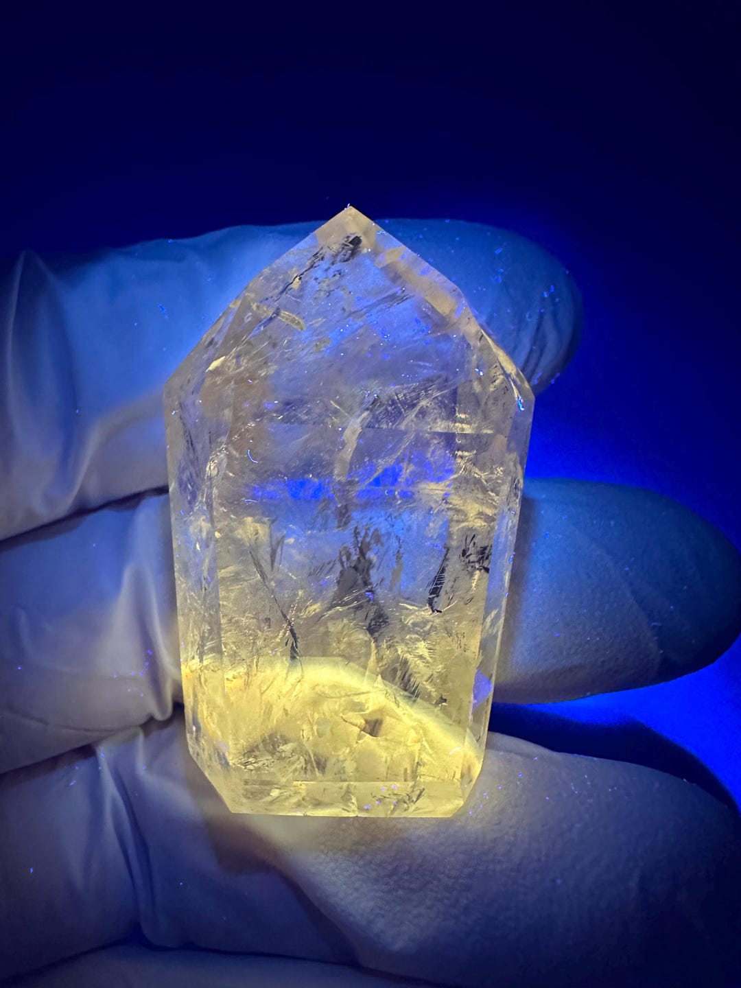 Amethyst Wave RARE Amethyst Powellite Long-wave UV Phantom Crystal Point__bahia ...