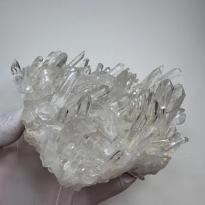 Top Choice___Incredible Optical Clear Display___Large Arkansas Quartz Crystal Cluster