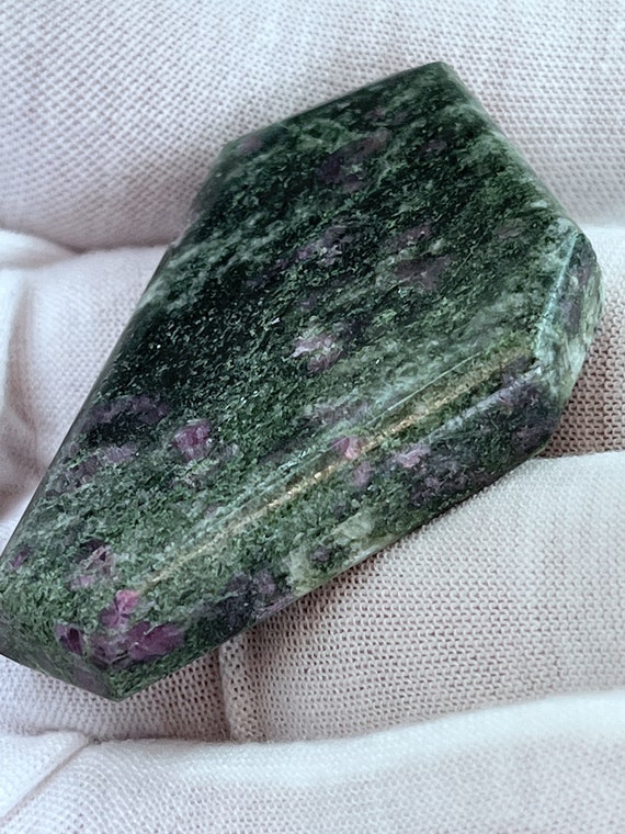 Fluorescent___rare ( 166.5 Ct. ) Polished Ruby in Smaragdite
