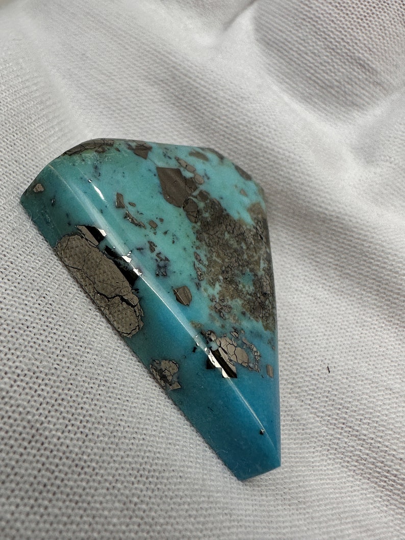 RARE ( 44.5 Carats ) High End Morenci Turquoise Cabochon , Morenci ...