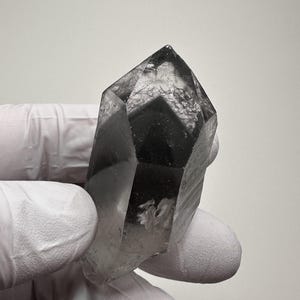 World Class PHANTOM___Large RARE Arkansas Quartz Crystal DARK Blue Phantom Point
