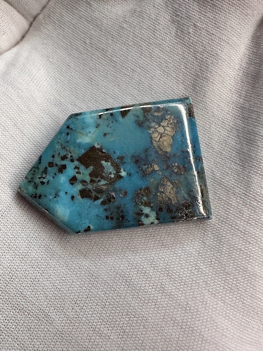 RARE ( 65.5 Carats ) High End Morenci Turquoise Cabochon , Morenci ...