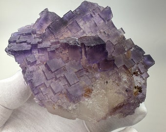 Large Clear Purple Fluorite Specimen - Lead Hill Mines, Lead Hill, Hardin County, Illinois