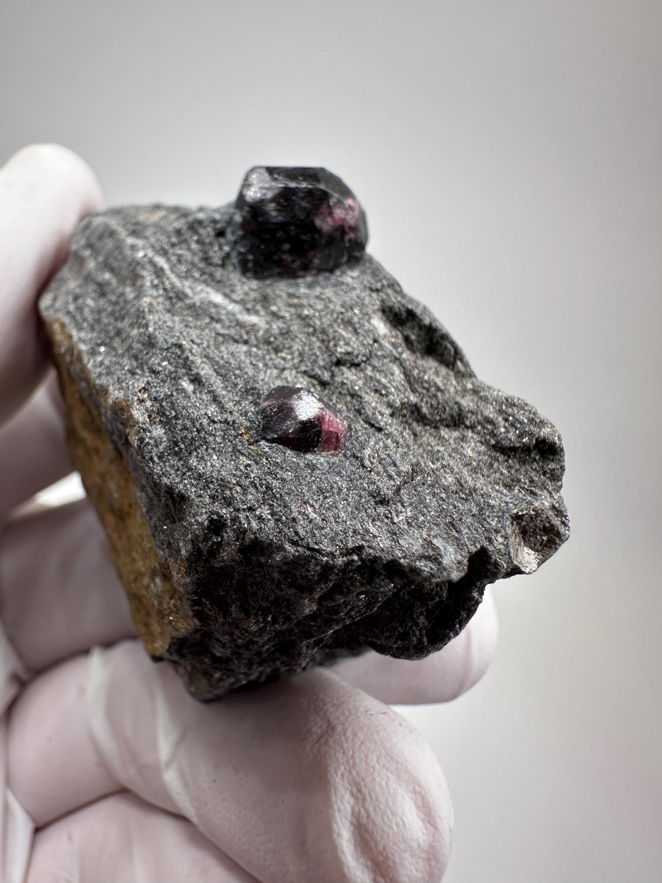 Gemmy Red Almandine Garnets in Matrix, Bella Vista Mine, Mitkof