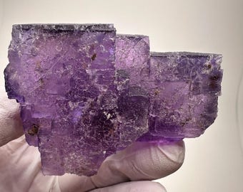 Large Clear Purple Fluorite Specimen - Hastie's Quarry, Cave-in