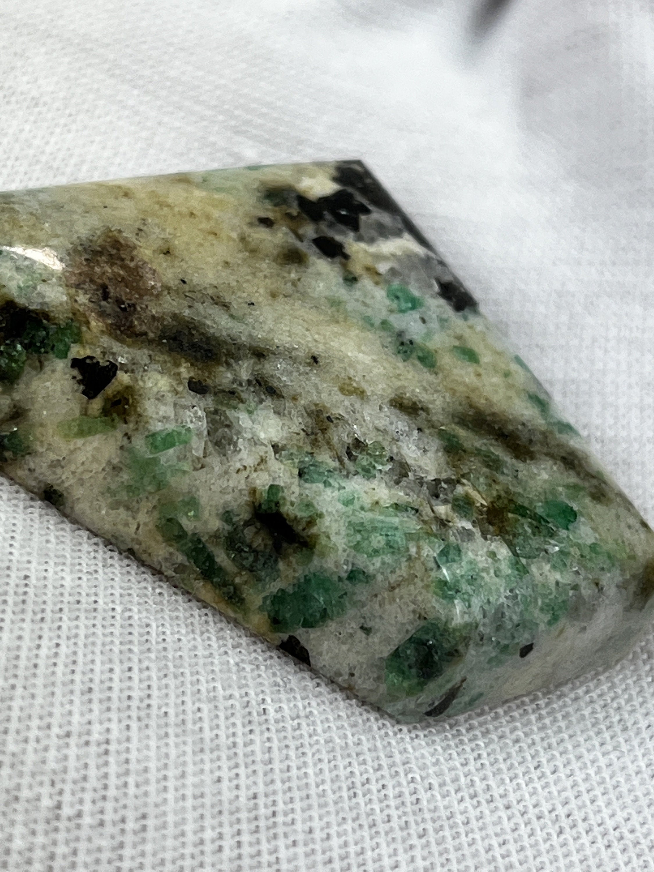 RARE (73ct. ) Emerald in Matrix Designer Cabochon From Crabtree Emerald ...