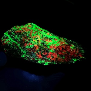 Afterglow__Highly FLUORESCENT___Rare Franklinite / Willemite Specimen from Franklin, N.J.