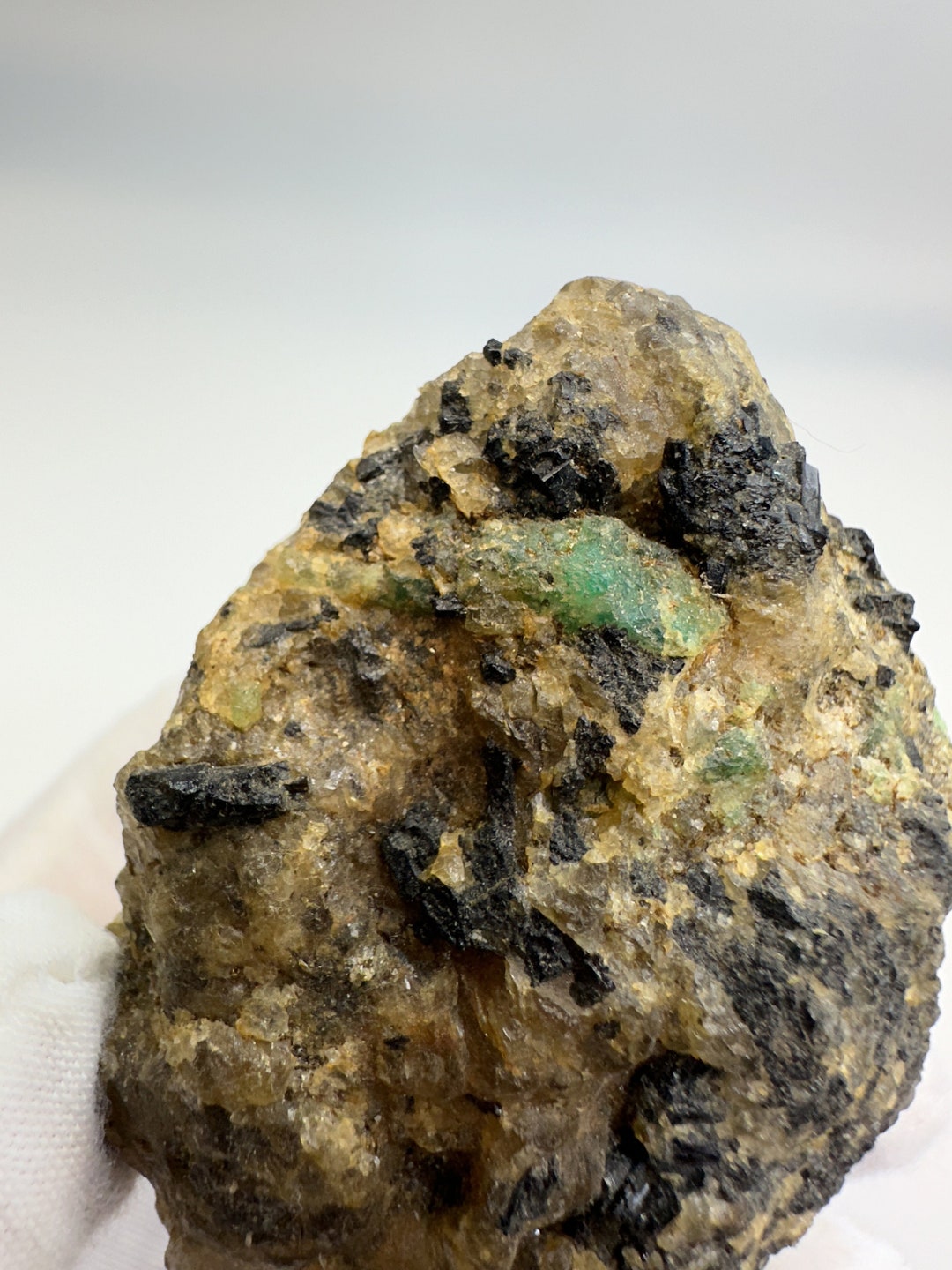 Large RARE Gemmy Dark Green Emerald in Matrix Specimen From Crabtree ...