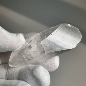 Record Keeper__Large Clear Exceptional Arkansas Quartz Crystal Lemurian Double Point