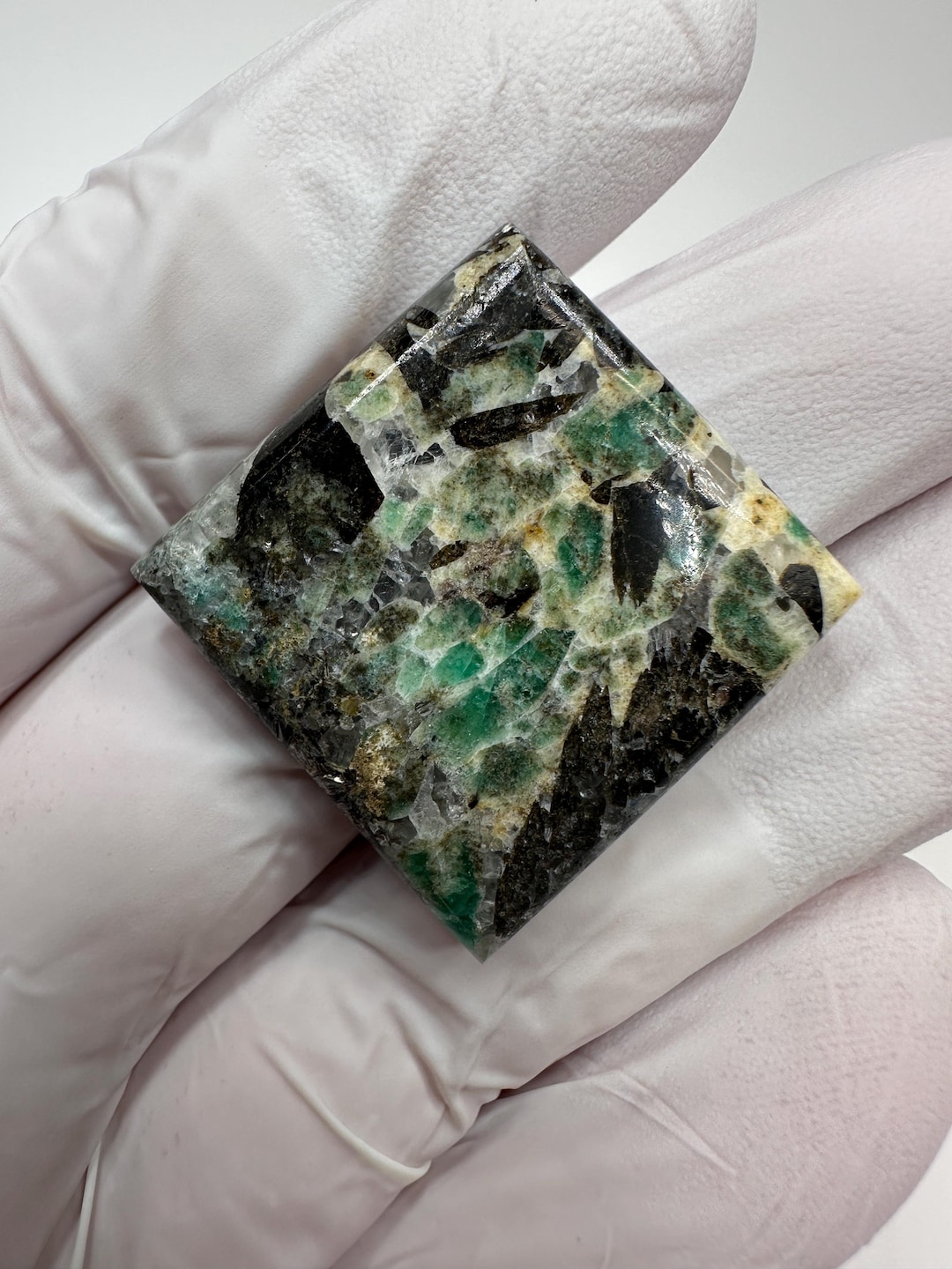 RARE ( 71 Ct. ) Emerald in Matrix Designer Cabochon From Crabtree ...