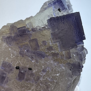 Large Clear Purple Fluorite Specimen - Lead Hill Mines, Lead Hill, Hardin County, Illinois