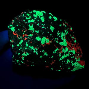 Afterglow__Highly FLUORESCENT___Rare Franklinite / Willemite Specimen from Franklin, N.J.