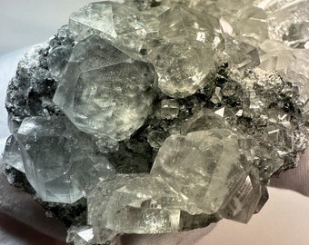 COLLECTOR SPECIMEN__Large GEMMY Linwood Mine Calcite Crystal Cluster