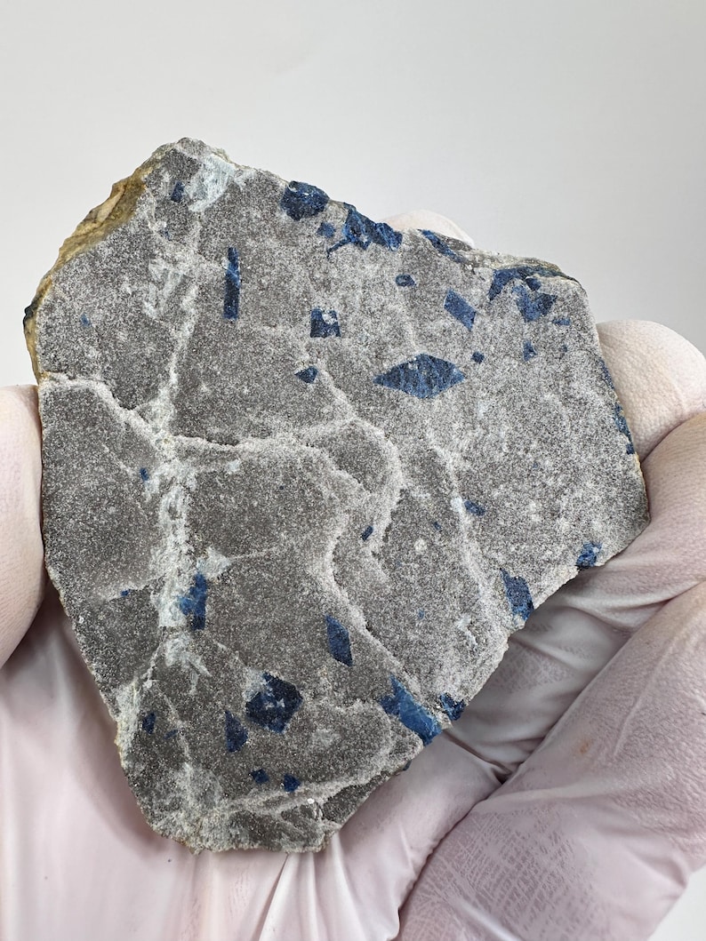 Matrix Slab RARE ( 84 Grams ) Premium Lazulite in Matrix Slab From Graves Mountain ...