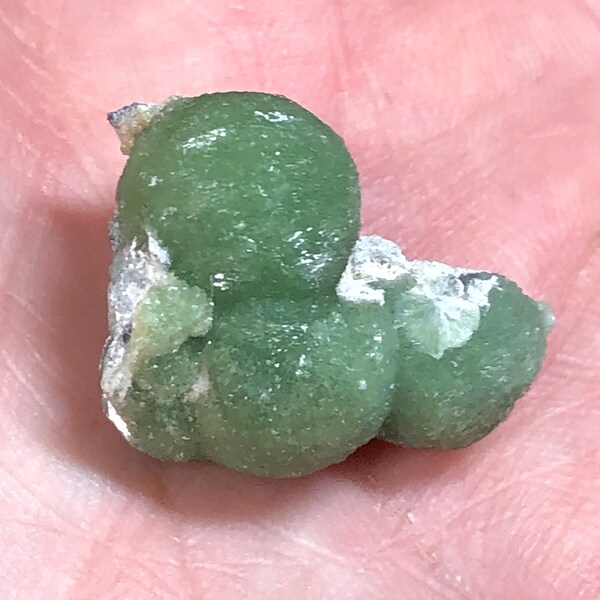 Incredible Luster___RARE GREEN Wavellite Specimen from Arkansas