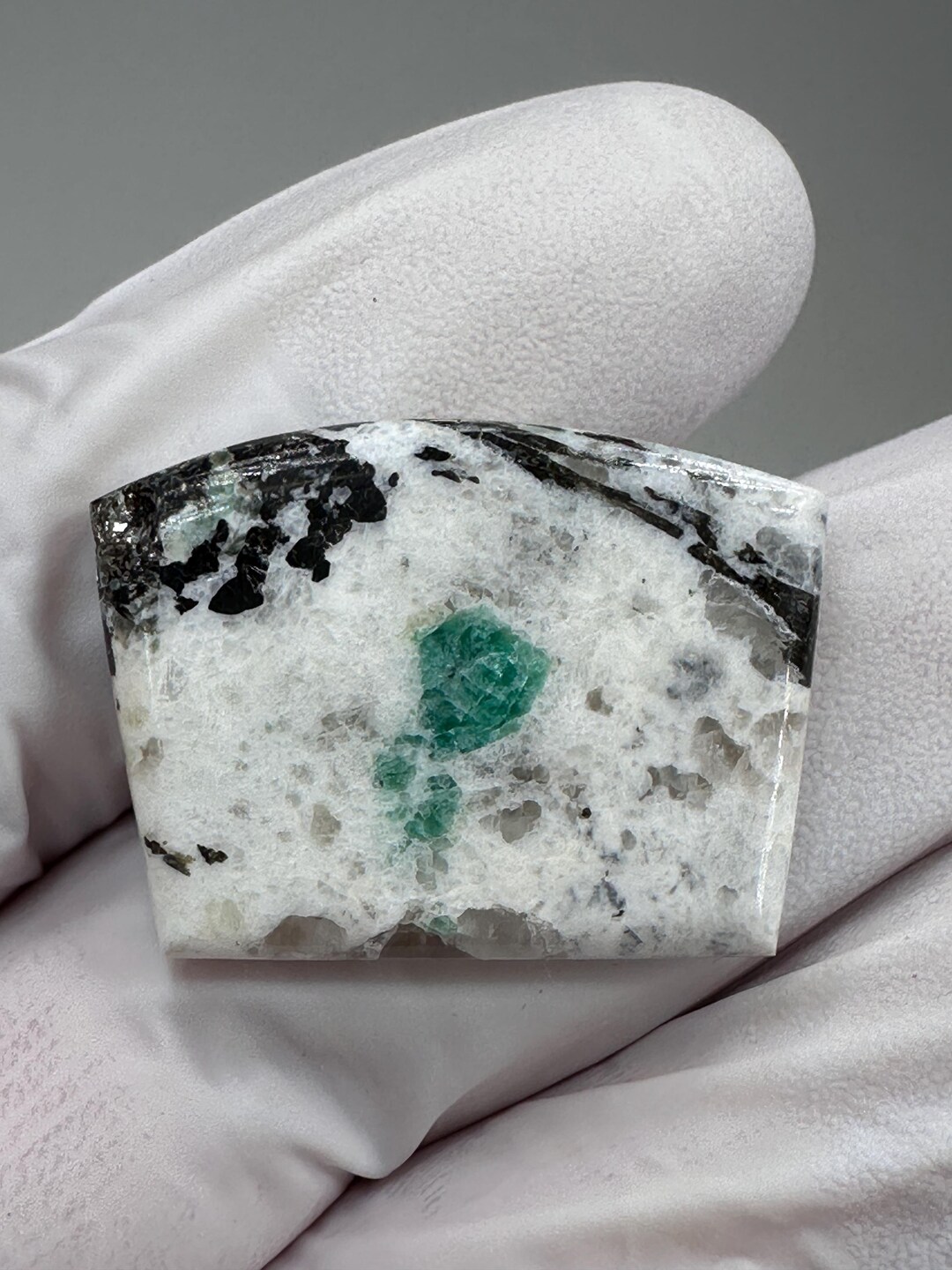 RARE ( 47.5ct. ) Emerald in Matrix Designer Cabochon From Crabtree ...